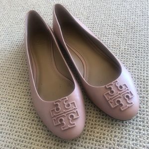 Tory Burch ballerina flat in warm pink - US 9